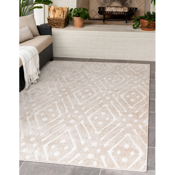 Sabrina Soto™ Collection Geometric Beige Area Rug & Reviews Wayfair